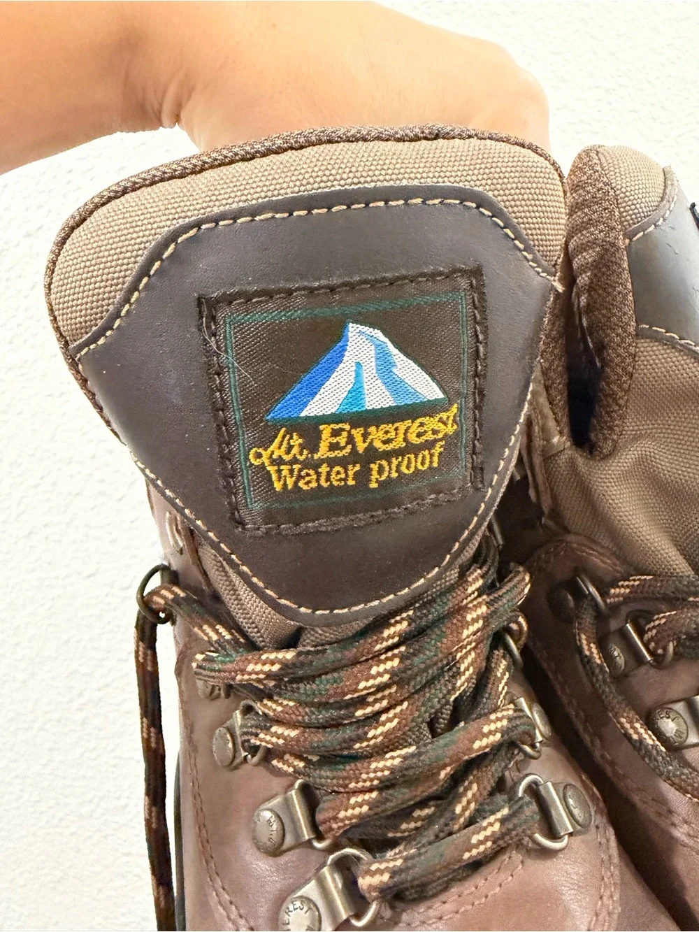 Mt. Everest Waterproof Brown Leather Hiking Boots